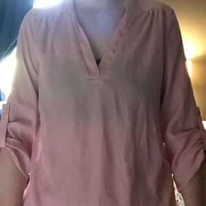 Pink quarter sleeved shirt